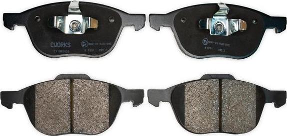 Cworks C11NR0020 - Brake Pad Set, disc brake car-mod.net