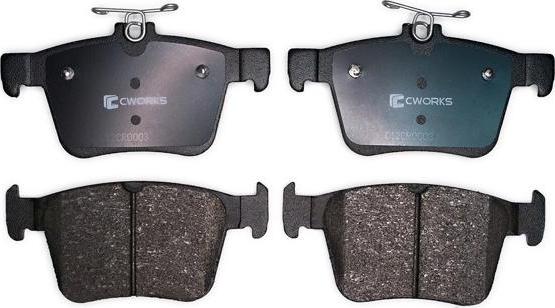 Cworks C12CR0003 - Brake Pad Set, disc brake car-mod.net