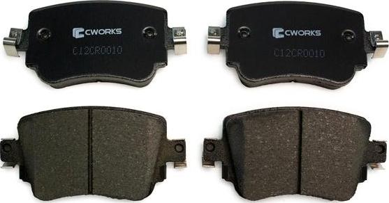 Cworks C12CR0010 - Brake Pad Set, disc brake car-mod.net