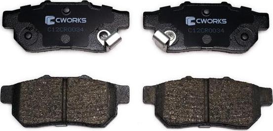 Cworks C12CR0034 - Brake Pad Set, disc brake car-mod.net