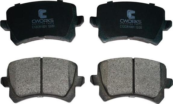 Cworks C12CR1001 - Brake Pad Set, disc brake car-mod.net