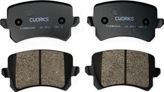 Cworks C12NR0049 - Brake Pad Set, disc brake car-mod.net