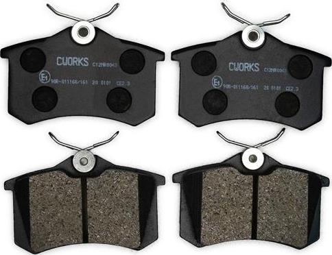Cworks C12NR0043 - Brake Pad Set, disc brake car-mod.net