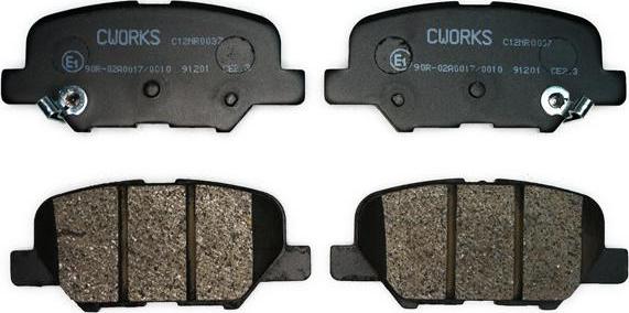 Cworks C12NR0037 - Brake Pad Set, disc brake car-mod.net