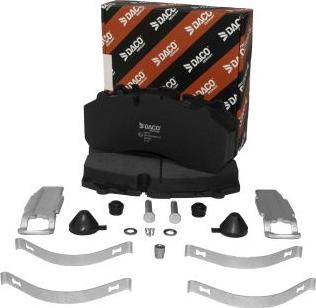 DACO Germany 352020 - Brake Pad Set, disc brake car-mod.net