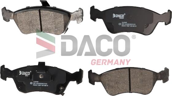 DACO Germany 324546 - Brake Pad Set, disc brake car-mod.net