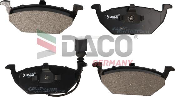 DACO Germany 324745 - Brake Pad Set, disc brake car-mod.net