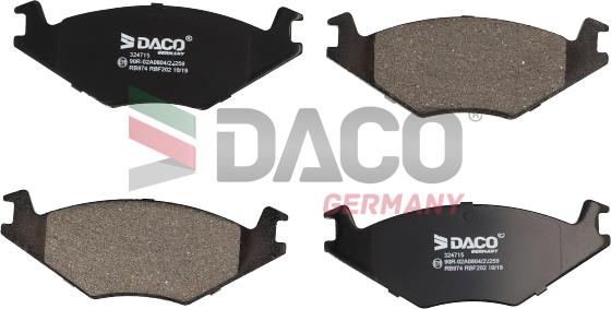 DACO Germany 324715 - Brake Pad Set, disc brake car-mod.net
