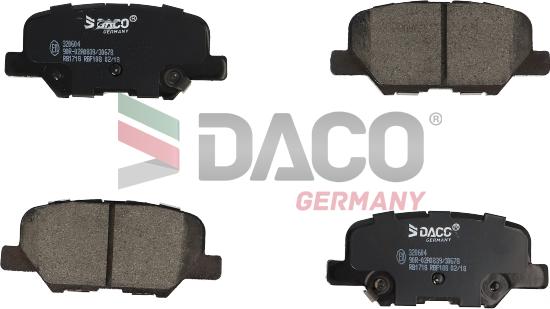 DACO Germany 320604 - Brake Pad Set, disc brake car-mod.net