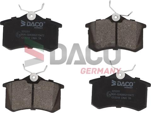 DACO Germany 320201 - Brake Pad Set, disc brake car-mod.net