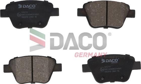 DACO Germany 320213 - Brake Pad Set, disc brake car-mod.net