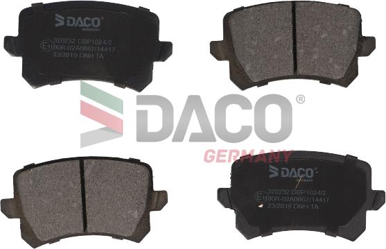 DACO Germany 320232 - Brake Pad Set, disc brake car-mod.net