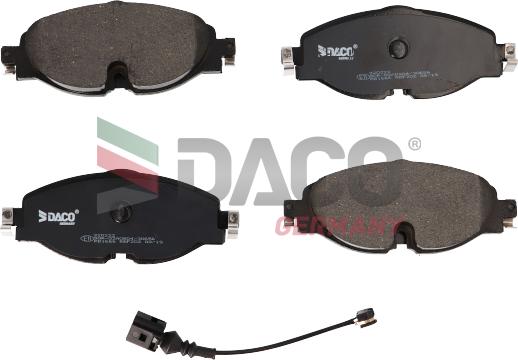 DACO Germany 320222 - Brake Pad Set, disc brake car-mod.net