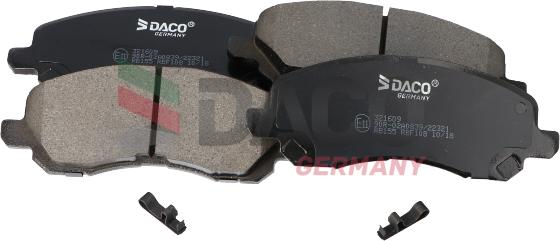 DACO Germany 321609 - Brake Pad Set, disc brake car-mod.net