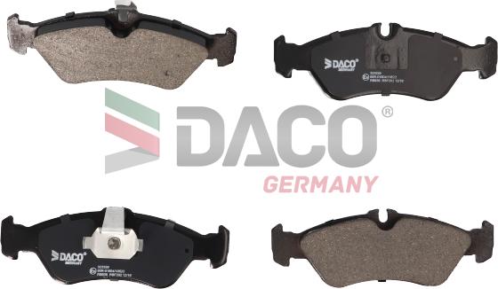 DACO Germany 323329 - Brake Pad Set, disc brake car-mod.net