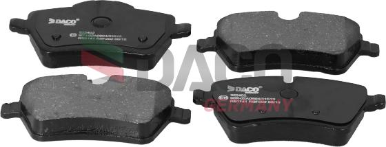 DACO Germany 322402 - Brake Pad Set, disc brake car-mod.net