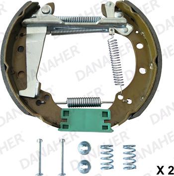 Danaher 110.10127A - Drum Brake Shoe Set car-mod.net