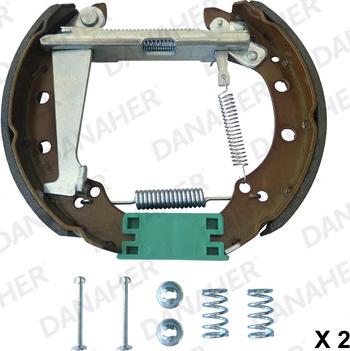 Danaher 110.10127 - Drum Brake Shoe Set car-mod.net