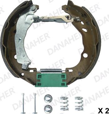 Danaher 110.10206 - Drum Brake Shoe Set car-mod.net
