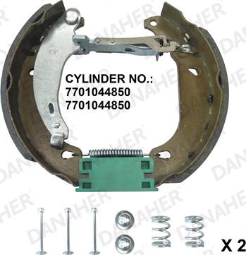 Danaher 210.00.10337 - Drum Brake Shoe Set car-mod.net