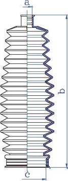 DA SILVA K5325 - Bellow Set, steering car-mod.net