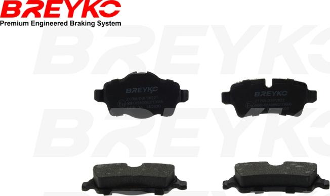 DAVID VASCO Z1766 - Brake Pad Set, disc brake car-mod.net
