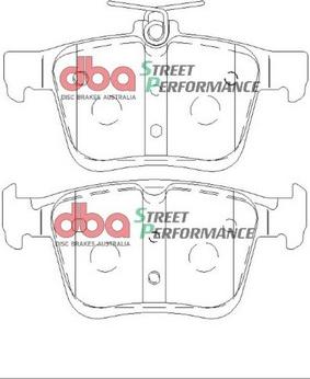 DBA Australia DB2384SP - High Performance Brake Pad Set car-mod.net
