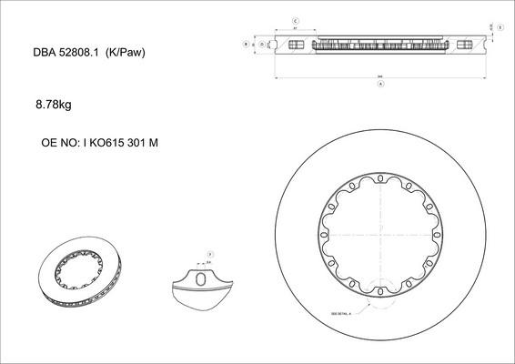 DBA Australia DBA52808.1 - High Performance Brake Disc car-mod.net