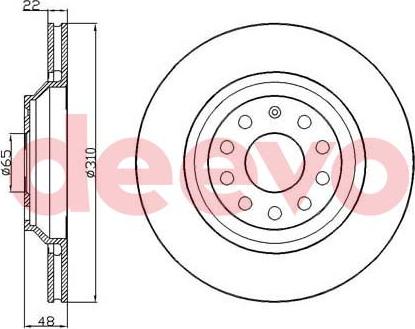 DEEVO BD19880 - Brake Disc car-mod.net