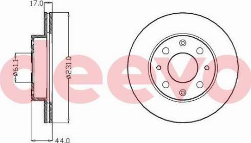 DEEVO BD10900 - Brake Disc car-mod.net