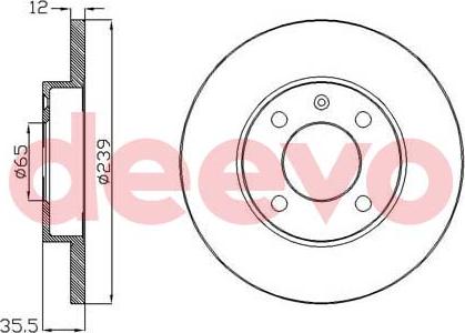 DEEVO BD10440 - Brake Disc car-mod.net