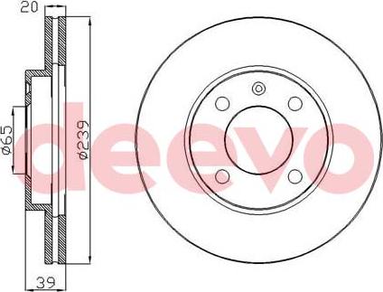 DEEVO BD10640 - Brake Disc car-mod.net