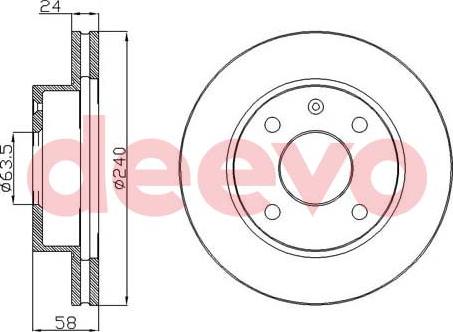 DEEVO BD10120 - Brake Disc car-mod.net