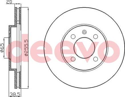 DEEVO BD21740 - Brake Disc car-mod.net