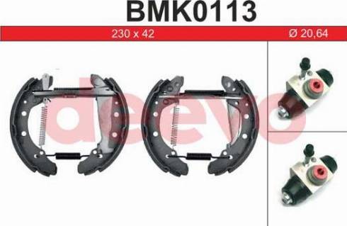 DEEVO BMK0113 - Drum Brake Shoe Set car-mod.net