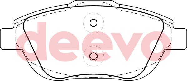 DEEVO BP59260 - Brake Pad Set, disc brake car-mod.net