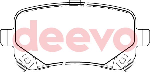 DEEVO BP59740 - Brake Pad Set, disc brake car-mod.net
