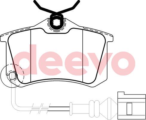 DEEVO BP54320 - Brake Pad Set, disc brake car-mod.net