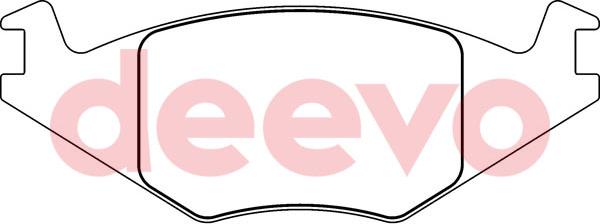 DEEVO BP56900 - Brake Pad Set, disc brake car-mod.net