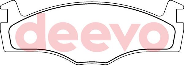 DEEVO BP56540 - Brake Pad Set, disc brake car-mod.net