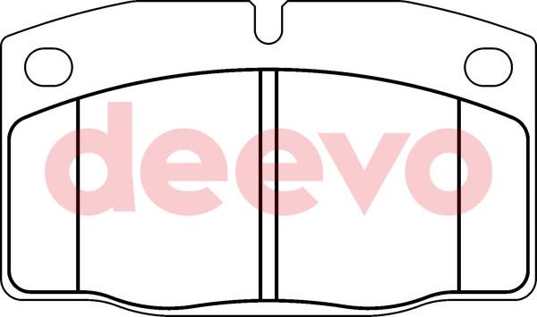 DEEVO BP56880 - Brake Pad Set, disc brake car-mod.net