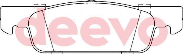 DEEVO BP50140 - Brake Pad Set, disc brake car-mod.net