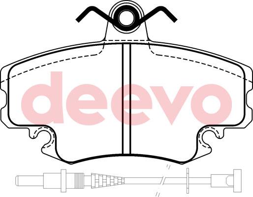 DEEVO BP50240 - Brake Pad Set, disc brake car-mod.net