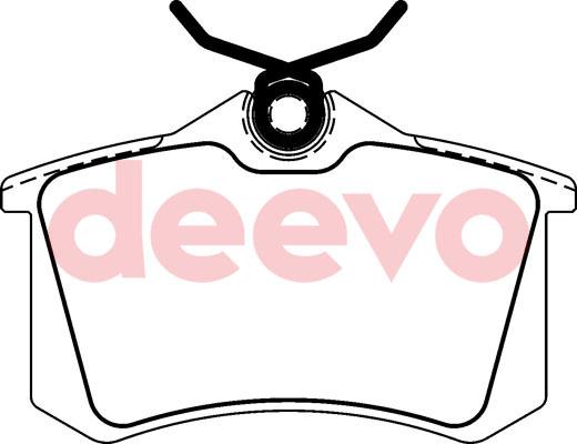 DEEVO BP50700 - Brake Pad Set, disc brake car-mod.net