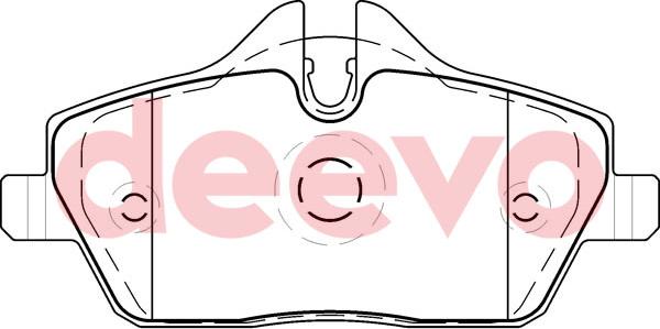 DEEVO BP52540 - Brake Pad Set, disc brake car-mod.net