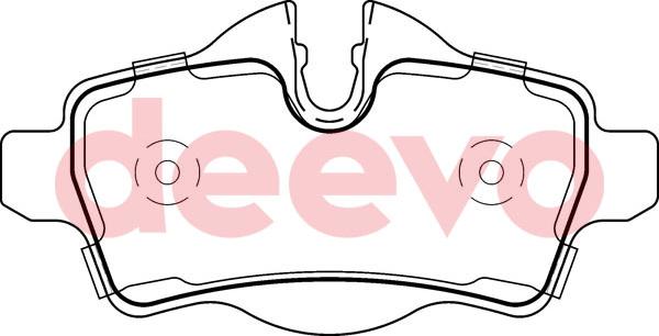 DEEVO BP52700 - Brake Pad Set, disc brake car-mod.net