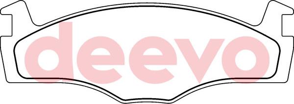 DEEVO BP57820 - Brake Pad Set, disc brake car-mod.net
