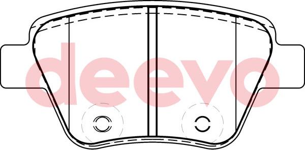 DEEVO BP57340 - Brake Pad Set, disc brake car-mod.net