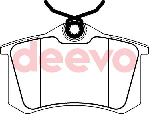 DEEVO BP57380 - Brake Pad Set, disc brake car-mod.net