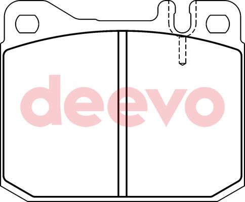 DEEVO BP64940 - Brake Pad Set, disc brake car-mod.net